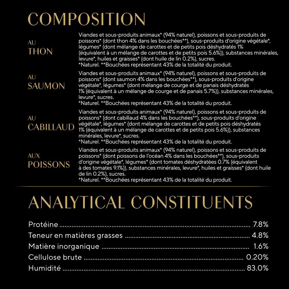 Sélection aux Poissons en sauce 4 variétés 12x85g - Nature's Collection - 2