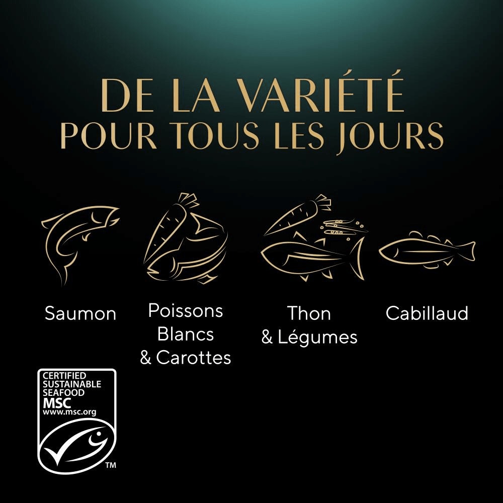 Sélection aux Poissons En Terrine 12 x 85g - Classiques Pour Chats - 4