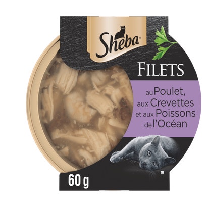 Poulet Aux Crevettes Et Aux Poissons De L'Océan 1 x 60g - Filets